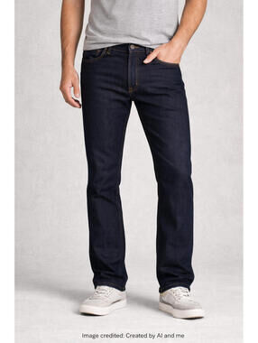 Levi's Men's 501 34x30 Original Straight Fit Jeans - Dark Wash 0003
